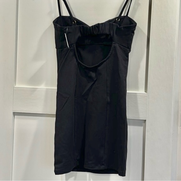 NWT Free People Intimately Black Probably Should Bodycon Mini Fitted Dress S - Picture 5 of 8